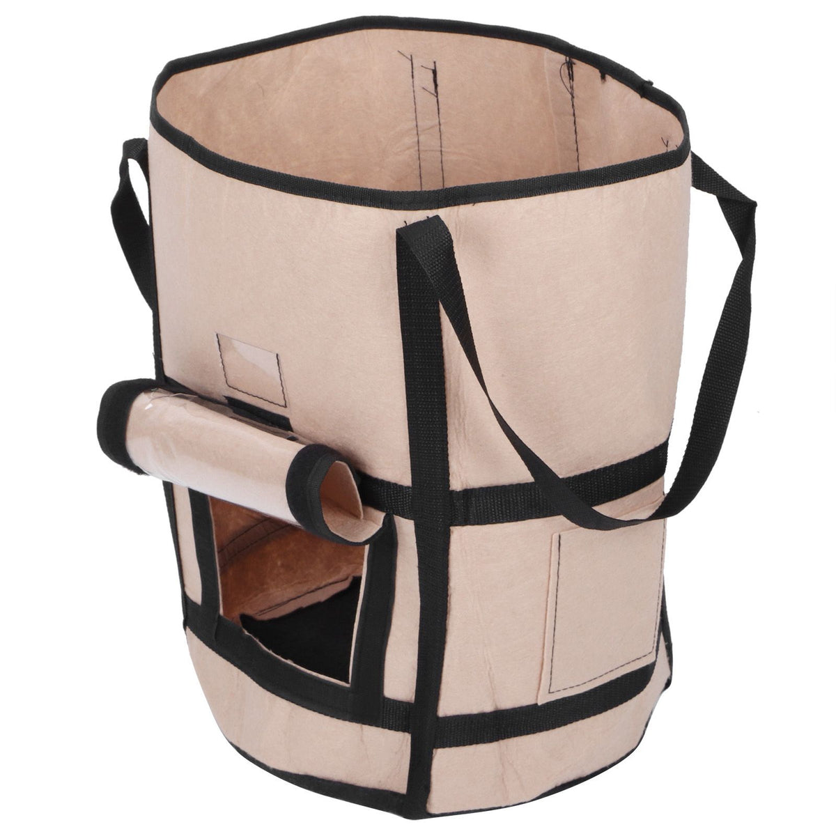 Potato Grow Bags Felt Fabric Plant Planting Bag Fruit Vegetable Planter Garden ToolBrown with Shade 35x45cm 43L/10Gallon