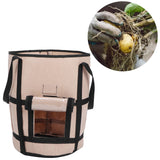 Potato Grow Bags Felt Fabric Plant Planting Bag Fruit Vegetable Planter Garden ToolBrown with Shade 35x45cm 43L/10Gallon