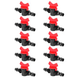 10PCS 1/2 Hose Irrigation Fittings Barbed in Line Valve Garden Irrigation Connector