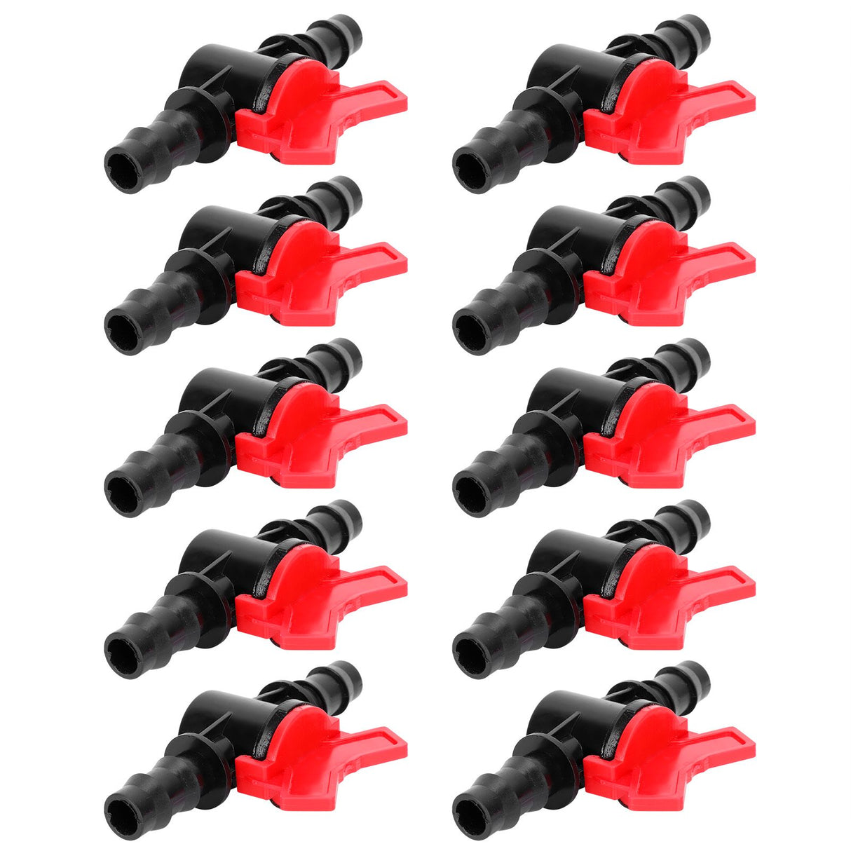 10PCS 1/2 Hose Irrigation Fittings Barbed in Line Valve Garden Irrigation Connector