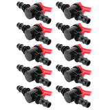 10PCS 1/2 Hose Irrigation Fittings Barbed in Line Valve Garden Irrigation Connector