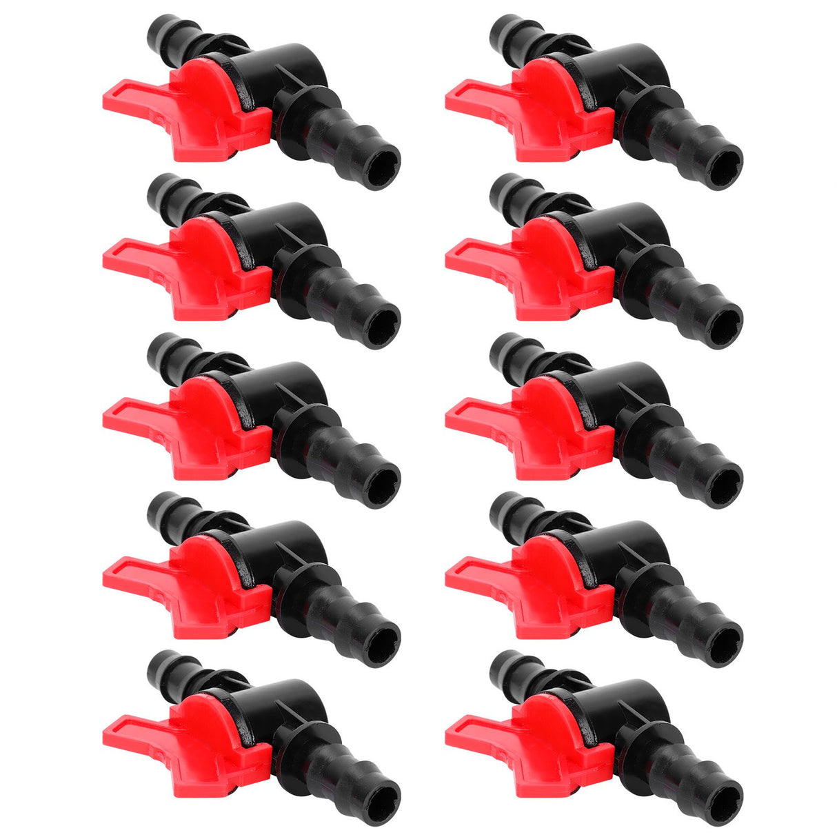 10PCS 1/2 Hose Irrigation Fittings Barbed in Line Valve Garden Irrigation Connector