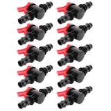 10PCS 1/2 Hose Irrigation Fittings Barbed in Line Valve Garden Irrigation Connector