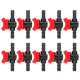 10PCS 1/2 Hose Irrigation Fittings Barbed in Line Valve Garden Irrigation Connector