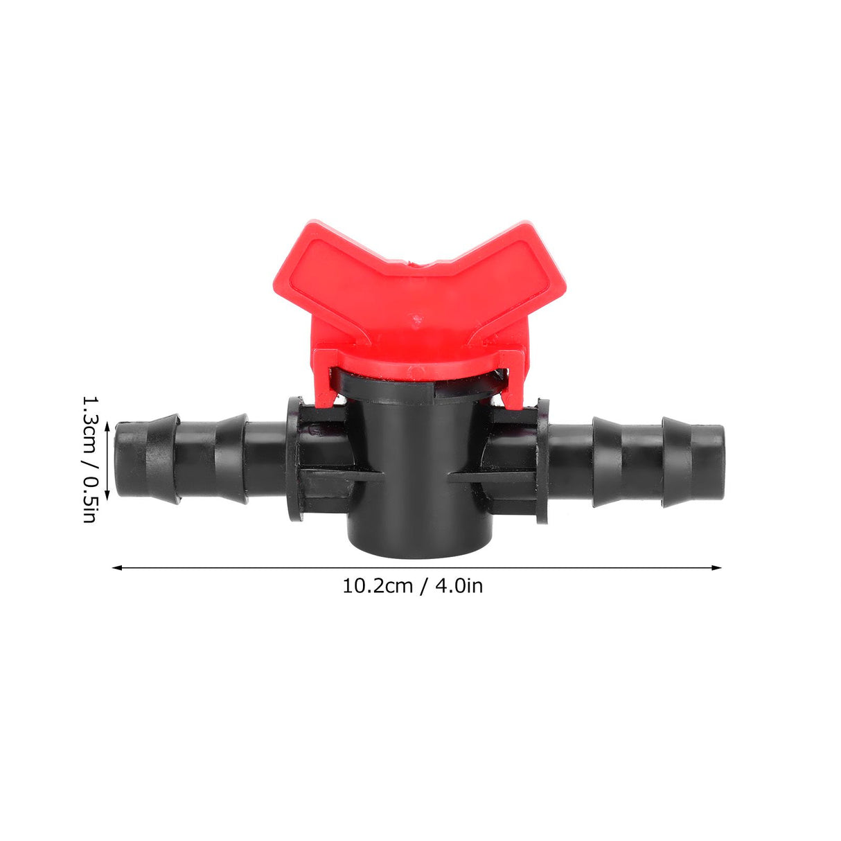 10PCS 1/2 Hose Irrigation Fittings Barbed in Line Valve Garden Irrigation Connector