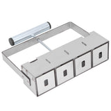 4 Grids Manual Soil Blocker Soil Blocking Tool for Seedlings Greenhouse Plant Growing Tool - Close-Up Angle