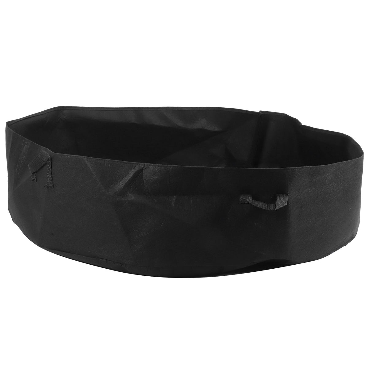 Round Planting Bag with Handle Garden Bed Vegetable Seedling Cultivation Bag for HomeBlack 120cmx30cm