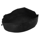 Round Planting Bag with Handle Garden Bed Vegetable Seedling Cultivation Bag for HomeBlack 120cmx30cm
