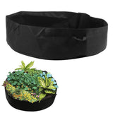 Round Planting Bag with Handle Garden Bed Vegetable Seedling Cultivation Bag for HomeBlack 120cmx30cm - Extra Image