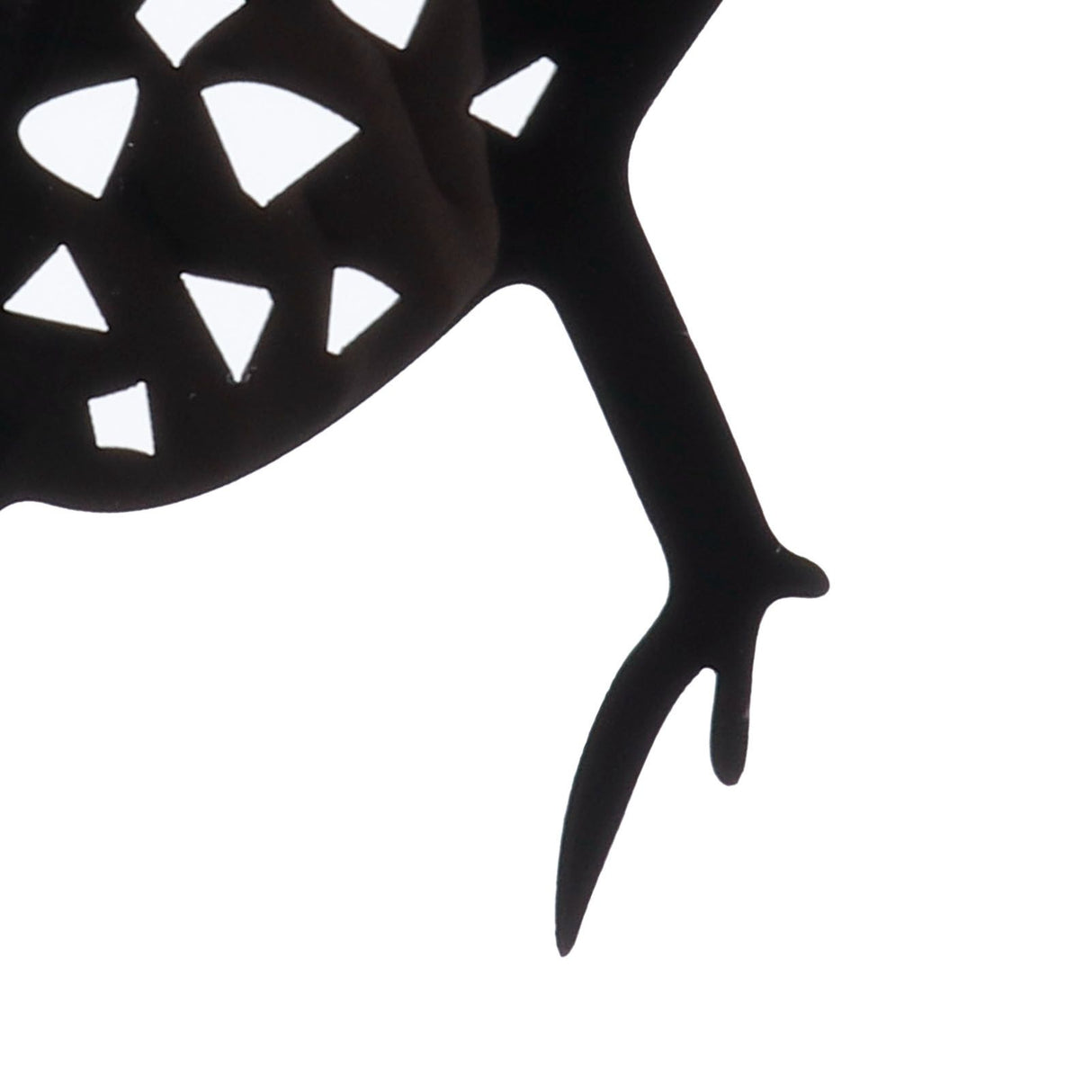 5Pcs Chicken Stakes Set Acrylic Animal Shape Statues Decoration for Garden Yard Black