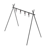 Campfire Cooking Stand Tripod BBQ Grill for Outdoor Picnic Cookware Party Supplies - Side View