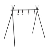 Campfire Cooking Stand Tripod BBQ Grill for Outdoor Picnic Cookware Party Supplies - 45-Degree Angle