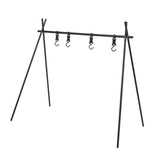 Campfire Cooking Stand Tripod BBQ Grill for Outdoor Picnic Cookware Party Supplies - Rear View