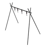 Campfire Cooking Stand Tripod BBQ Grill for Outdoor Picnic Cookware Party Supplies - Low Angle