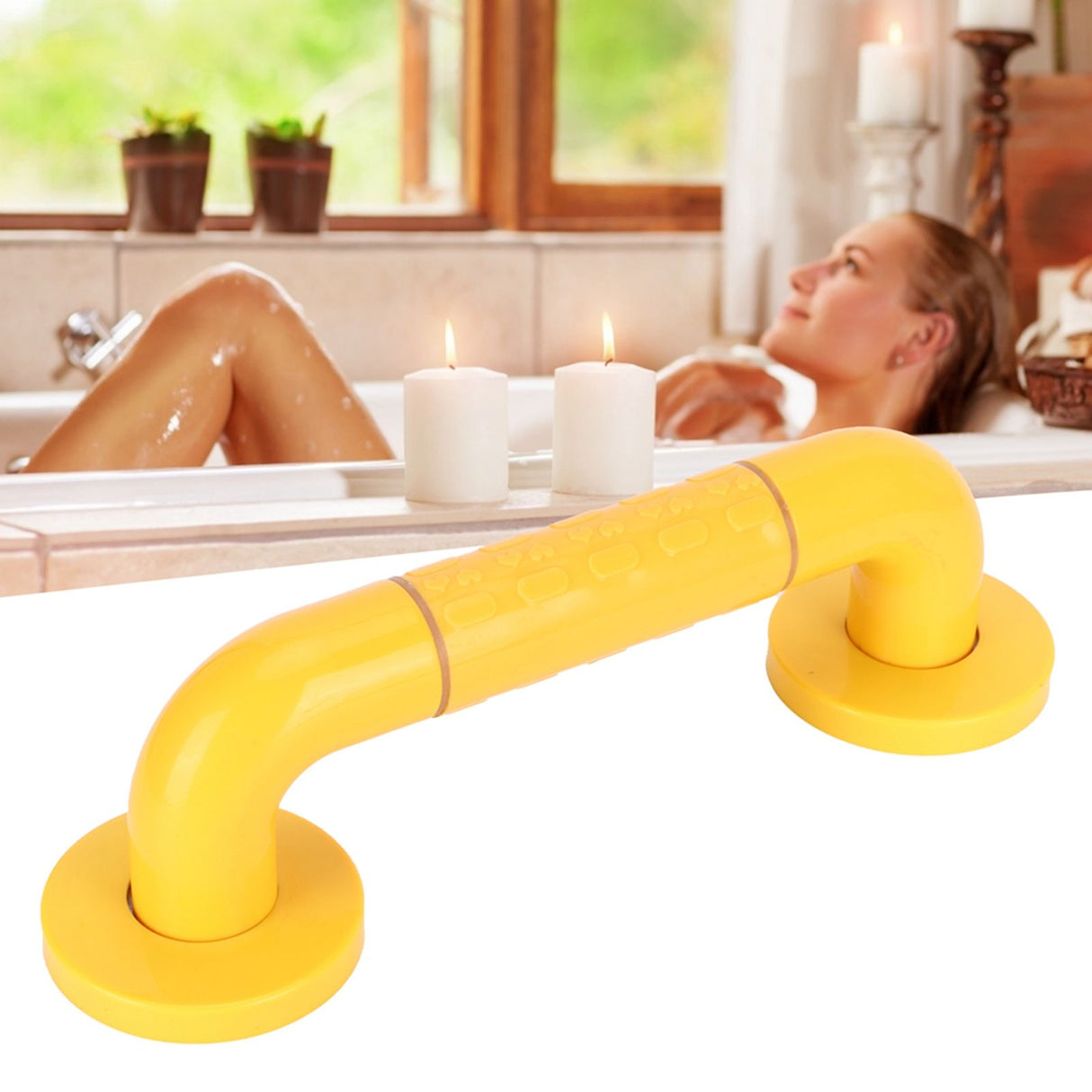 Safety Hand Bar with Fluorescent Ring SPA Hot Tub Bathtub Handrail Bathroom Supplies