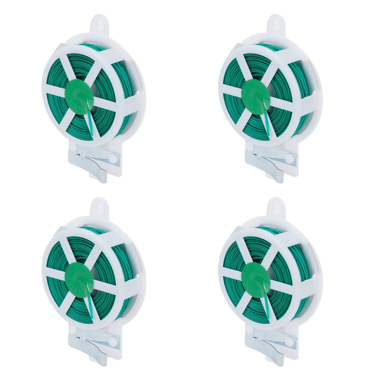 4Pcs Garden Plant Ties with Cutter Climbing Plants Flower Support Strap Ties Accessory 30m