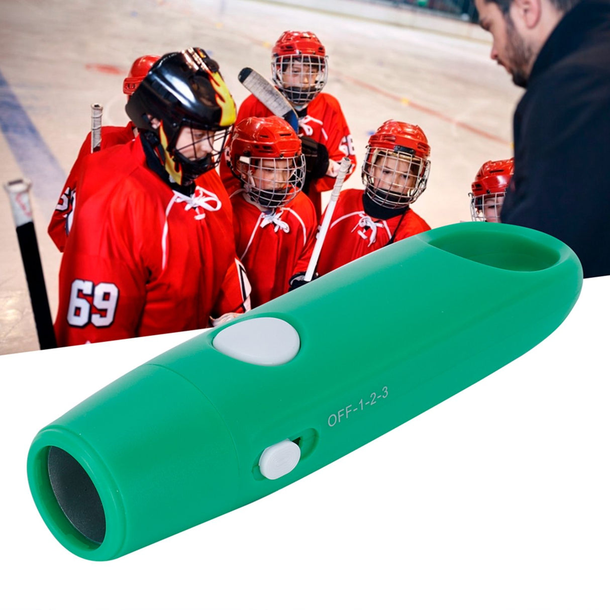 Electronic Whistle 3 Gears Adjustable Training Electronic Whistle for Sports TravellerGreen