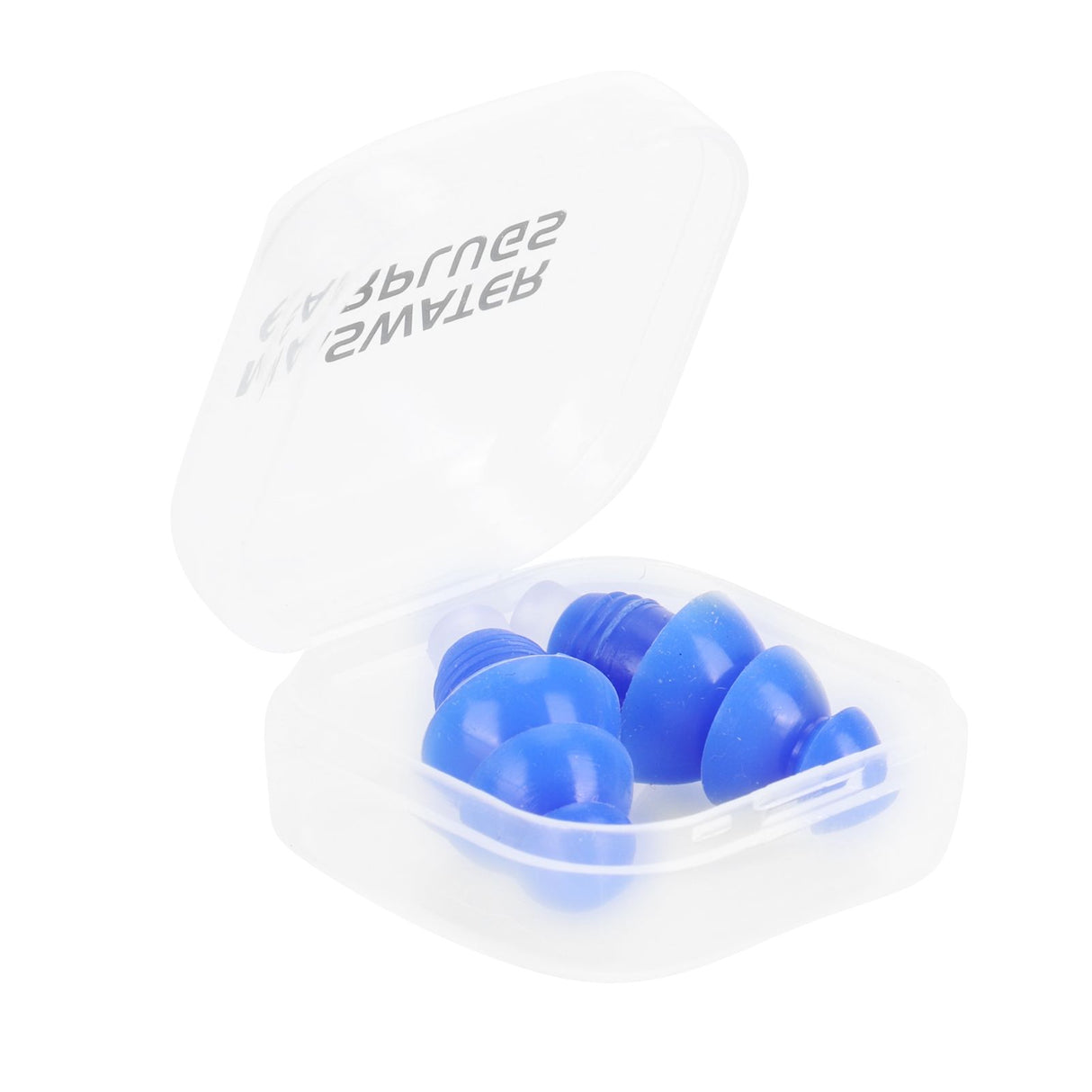 Reusable Ear Plugs Waterproof Silicone Earplugs Noise Reduction for Swimming Sleeping(Blue Box )