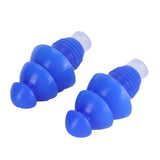 Reusable Ear Plugs Waterproof Silicone Earplugs Noise Reduction for Swimming Sleeping(Blue Box )