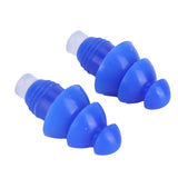 Reusable Ear Plugs Waterproof Silicone Earplugs Noise Reduction for Swimming Sleeping(Blue Box ) - 45-Degree Angle