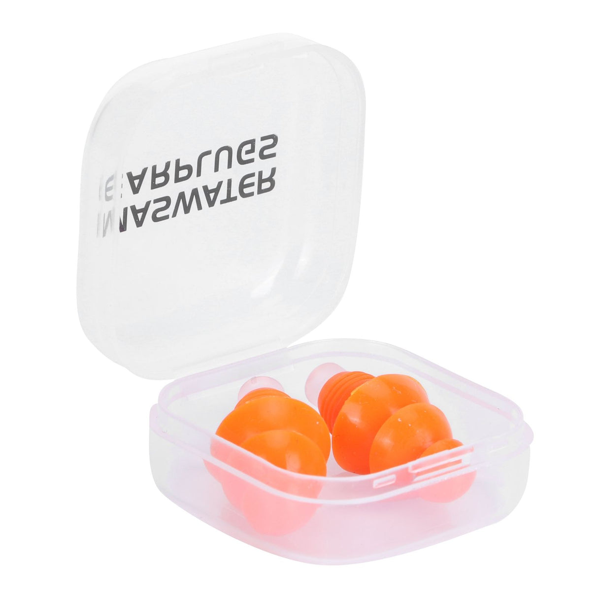 Reusable Ear Plugs Waterproof Silicone Earplugs Noise Reduction for Swimming Sleeping(Orange Box )