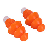 Reusable Ear Plugs Waterproof Silicone Earplugs Noise Reduction for Swimming Sleeping(Orange Box )