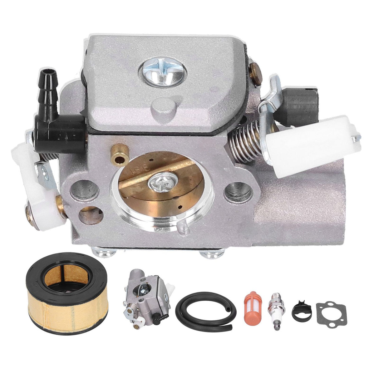 Carburetor Air Filter Fuel Filter Fuel Line Ignition Plug Kit Fit for Stihl MS251 MS251C