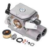 Carburetor Air Filter Fuel Filter Fuel Line Ignition Plug Kit Fit for Stihl MS251 MS251C