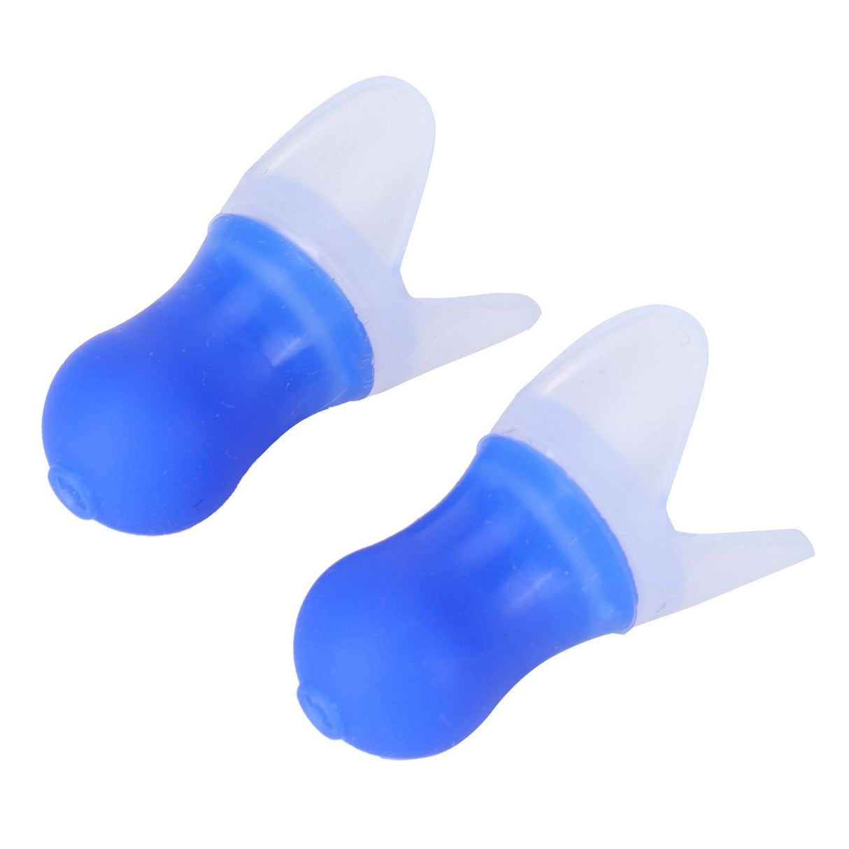 2Pcs Ear Plugs Waterproof Noise Reduction Silicone Protective Earplug for Swimming Flying(Blue L+Box )