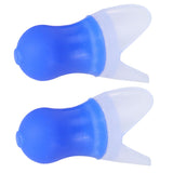 2Pcs Ear Plugs Waterproof Noise Reduction Silicone Protective Earplug for Swimming Flying(Blue L+Box ) - Extra Image