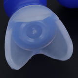2Pcs Ear Plugs Waterproof Noise Reduction Silicone Protective Earplug for Swimming Flying(Blue L+Box )