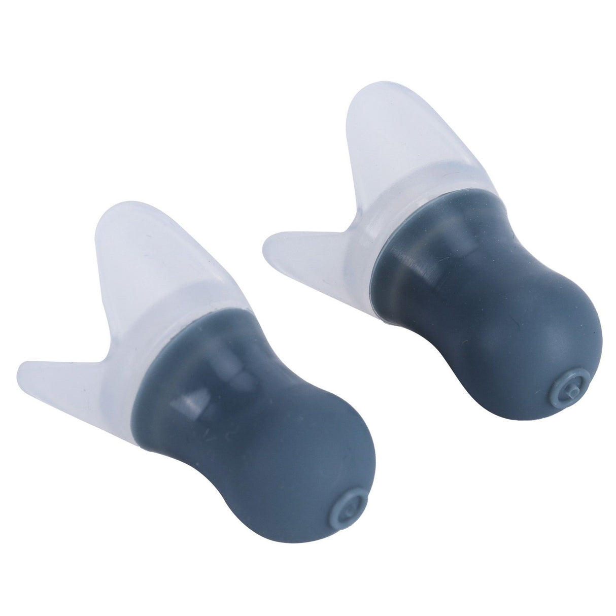 2Pcs Ear Plugs Waterproof Noise Reduction Silicone Protective Earplug for Swimming Flying(Gray L+Box )