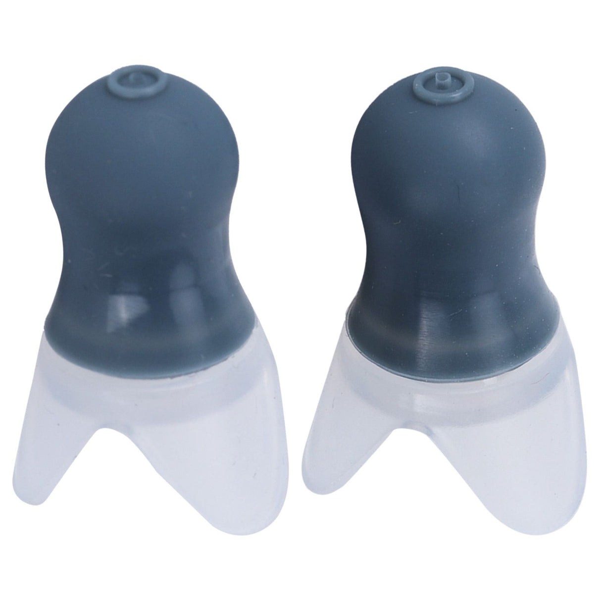 2Pcs Ear Plugs Waterproof Noise Reduction Silicone Protective Earplug for Swimming Flying(Gray L+Box )