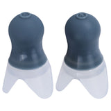 2Pcs Ear Plugs Waterproof Noise Reduction Silicone Protective Earplug for Swimming Flying(Gray L+Box ) - Extra Image