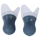 2Pcs Ear Plugs Waterproof Noise Reduction Silicone Protective Earplug for Swimming Flying(Gray L+Box )