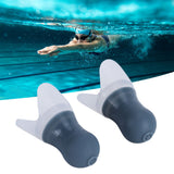 2Pcs Ear Plugs Waterproof Noise Reduction Silicone Protective Earplug for Swimming Flying(Gray L+Box ) - Extra Image