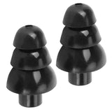 Black Ear Plugs Reusable Noise Reduction Waterproof Swimming Earplugs with Filter - Low Angle