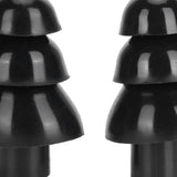 Black Ear Plugs Reusable Noise Reduction Waterproof Swimming Earplugs with Filter