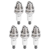 5Pcs L7T Ignition Plug Fit for BM6A BPMR7A RCJ6Y RCJ7Y WSR5F 33cc-49cc Trimmer Blower - Close-Up Angle