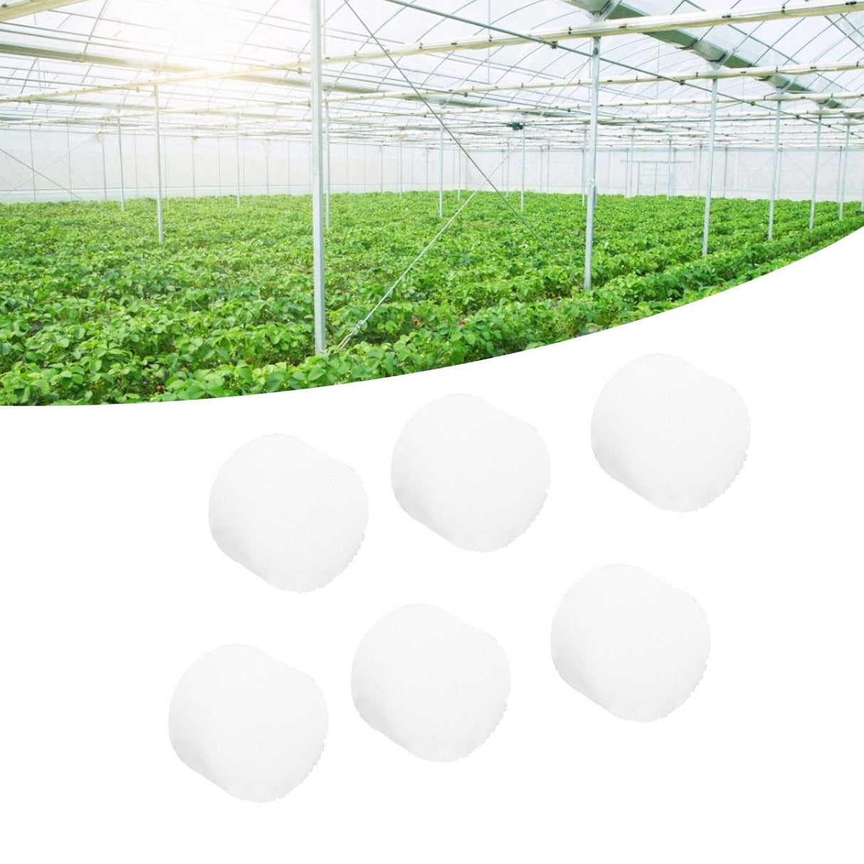 100Pcs 50mmx30mm YShape Hydroponic Sponge Planting Seedling Sponge for Soilless Culture