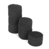 100Pcs 45mmx30mm Hydroponic Sponge Planting Seedling Sponge for Seed Growing Black - Top-Down View