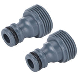 2Pcs Quick Connector Nipple G3/4 Male Thread Hose Pipe Adapter Garden Irrigation - Low Angle