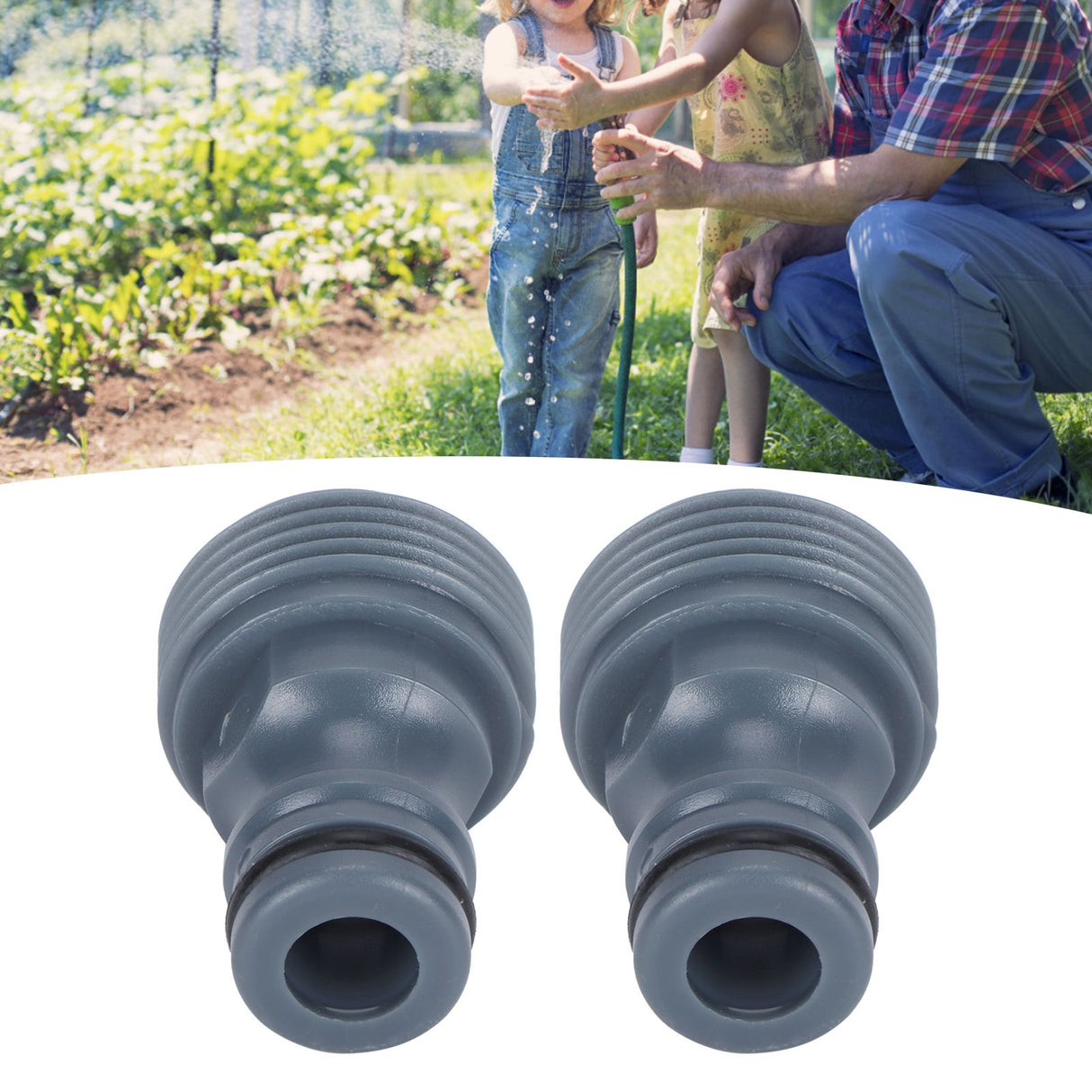 2Pcs Quick Connector Nipple G3/4 Male Thread Hose Pipe Adapter Garden Irrigation