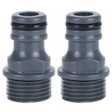 2Pcs G1/2 Male Thread Quick Connector Nipple Garden Hose Tap Nipple Adapter Irrigation Tool