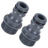 2Pcs G1/2 Male Thread Quick Connector Nipple Garden Hose Tap Nipple Adapter Irrigation Tool