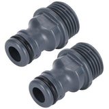 2Pcs G1/2 Male Thread Quick Connector Nipple Garden Hose Tap Nipple Adapter Irrigation Tool - Extra Image