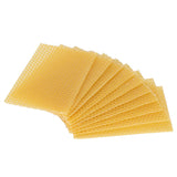 10Pcs Beekeeping Beeswax Foundation Beehive Wax Frame for Furniture Floor Polishing - Side View