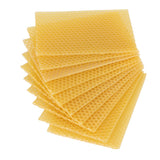 10Pcs Beekeeping Beeswax Foundation Beehive Wax Frame for Furniture Floor Polishing - 45-Degree Angle