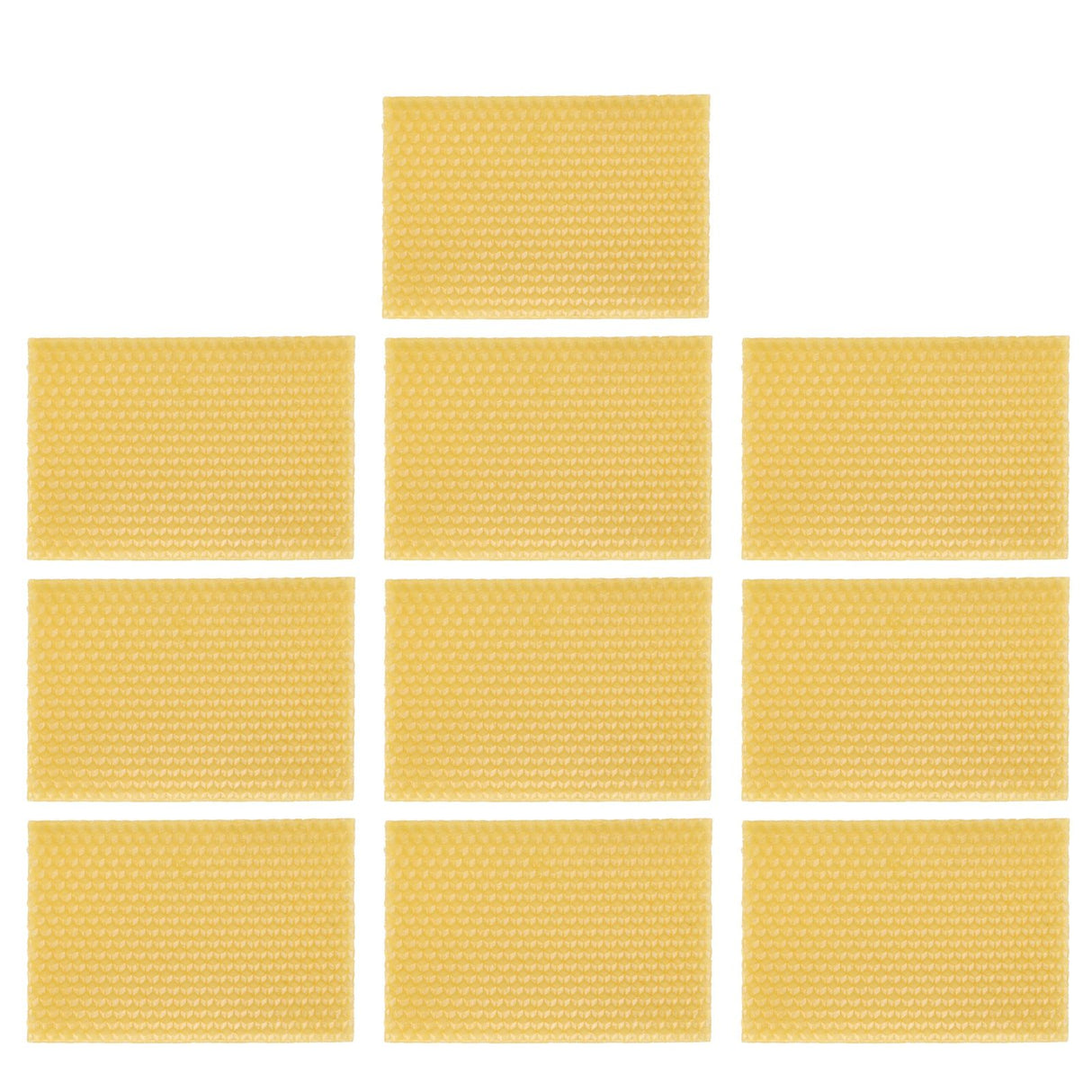 10Pcs Beekeeping Beeswax Foundation Beehive Wax Frame for Furniture Floor Polishing