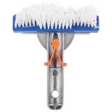 5.5in Pool Brush Portable Nylon Swimming Pool Wall Floor Cleaning Brush Accessory - Front View